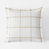 Tailored Stripes and Plaids Classic Cool Cotton Percale Sham - Window Pane Plaid Wheat, Euro