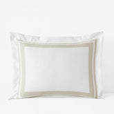 Double Border Premium Smooth Supima® Cotton Wrinkle-Free Sateen Sham - Ivory, King