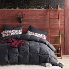 Quilted Sham - Charcoal Gray, Standard