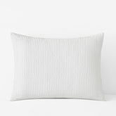 Premium Smooth Cotton Sateen Solid Quilted Sham - White, King
