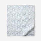 Tira Floral Classic Cool Cotton Percale Flat Bed Sheet - Flower Blue, Queen