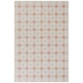 Modern Plaid Washable Rug - Orange, 4' x 6'