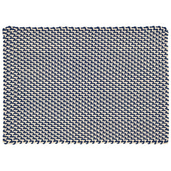 Two-Tone Handwoven Rope Doormat - Navy/Ivory, 2' x 3'