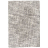 Crosshatch Hand Hooked Wool Rug - Gray, 2' x 3'