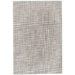 Crosshatch Hand Hooked Wool Rug - Gray, 2' x 3'