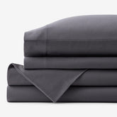 Classic Ultra-Cozy Cotton Velvet Flannel Bed Sheet Set - Stone Gray, Twin XL