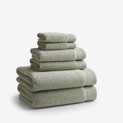 Plush Spa Solid 6-Piece Bath Set - Willow