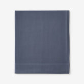 Luxe Ultra-Cozy Cotton Velvet Flannel Flat Bed Sheet Slate Blue, Full