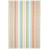 Daphne Stripe Handwoven Cotton Rug - Sky, 2' x 3'