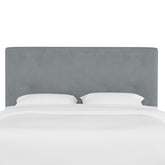 Tribeca Velvet Headboard - Steel Gray