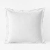 Premium Cool Organic Cotton Percale Sham - White, Euro