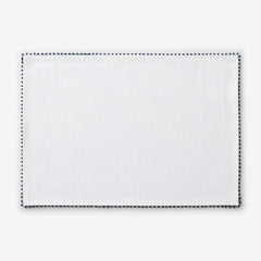 Pom Fringe Placemats, Set of 4 - Blue