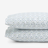 Tira Floral Classic Cool Cotton Percale Pillowcase Set - Flower Green, Standard