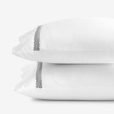 Hewett Luxe Smooth Egyptian Cotton Sateen Pillowcase Set - Gray, King