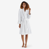 Women's Short Robe - White, M