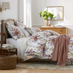 Nature's Bouquet Classic Smooth Sateen Comforter - Cream Multi, Full/Queen