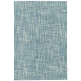 Crosshatch Hand Hooked Wool Rug - Aegean Blue, 5' x 8'