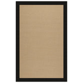 Sunbrella Narrow Stripe Bordered Indoor/Outdoor Rug - Black, 2' x 3'