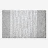 Striped Bath Rug - Silver, 17 in. x 24 in.
