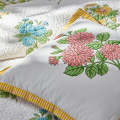 Lily Garden Decorative Square Pillow Cover - White Multi