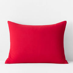 T-Shirt Soft Jersey Knit Sham - Red, Standard