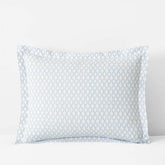 Feliciana Geo Garment Washed Cotton Percale Sham - Blue Multi, King
