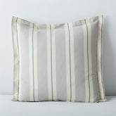 Tailored Stripes and Plaids Classic Cool Cotton Percale Sham - Wide Stripe Navy, Euro