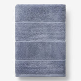 Textured Stripe Bath Sheet - Blue Mist