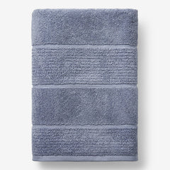 Textured Stripe Bath Sheet - Blue Mist