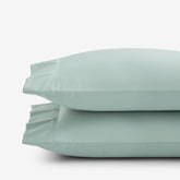Premium Smooth Supima® Cotton Wrinkle-Free Sateen Pillowcase Set - Sea Mist, Standard