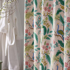 Peacock Classic Smooth Sateen Shower Curtain - Blush