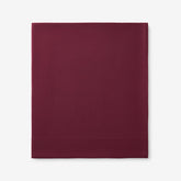Classic Ultra-Cozy Cotton Velvet Flannel Flat Bed Sheet - Merlot, Full
