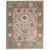 Hand Knotted Traditional Wool Rug - Gray Multi, 8' x 10'