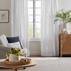 Texture Decorative Lumbar Pillow Cover - White, 12 in. x 21 in.