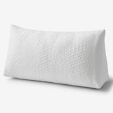 Voile Reading Wedge Pillow Cover - White, Large
