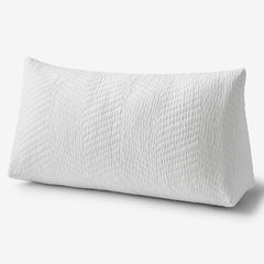 Voile Reading Wedge Pillow Cover - White, Large
