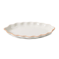 Scallop Vanity Tray - Cream and Amber