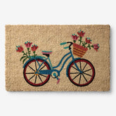 Summer Novelty Coir Doormat - Bicycle, 18 in. x 30 in.