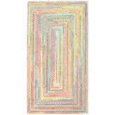 Garden Stripe Reversible Braided Cotton Rug - Multi, 2' x 3'