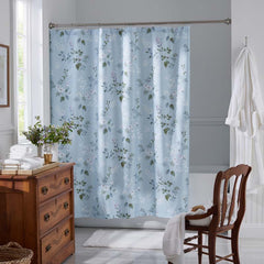 Wispy Meadow Premium Smooth Wrinkle-Free Sateen Shower Curtain - Blue Multi