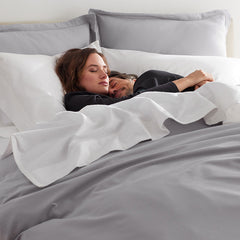 Luxe Ultra-Cozy Cotton Velvet Flannel Flat Bed Sheet Platinum, King/Cal King