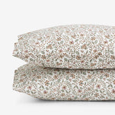Garden Patch Floral Garment Washed Cotton Percale Pillowcase Set - Multi, Standard