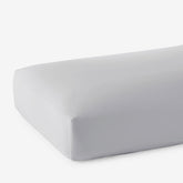 Classic Smooth Wrinkle-Free Sateen Fitted Bed Sheet - Gray Mist, Full
