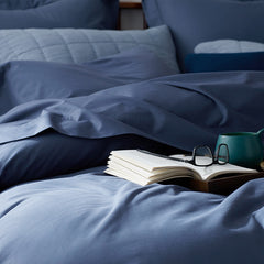 Brushed Cotton Sheet Set - Blue, Twin