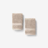 Sterling Supima® Cotton Washcloths, Set of 2 - Latte