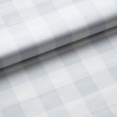 Ditsy Gingham Removable Wallpaper - Gray, Panel