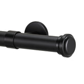 Spile Finial and 1" diameter Rod Set - Black, 72"