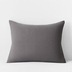 T-Shirt Soft Jersey Knit Sham - Dark Gray, King