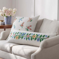 Helena Decorative Lumbar Pillow Cover - Ivory