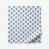 Suhana Garment Washed Cotton Percale Flat Bed Sheet - Blue, Twin/Twin XL